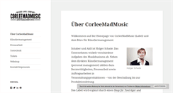 Desktop Screenshot of corleemadmusic.de