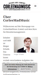 Mobile Screenshot of corleemadmusic.de